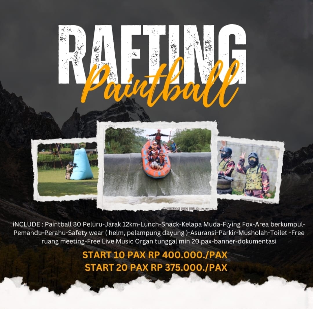 Paket Rafting Paintball